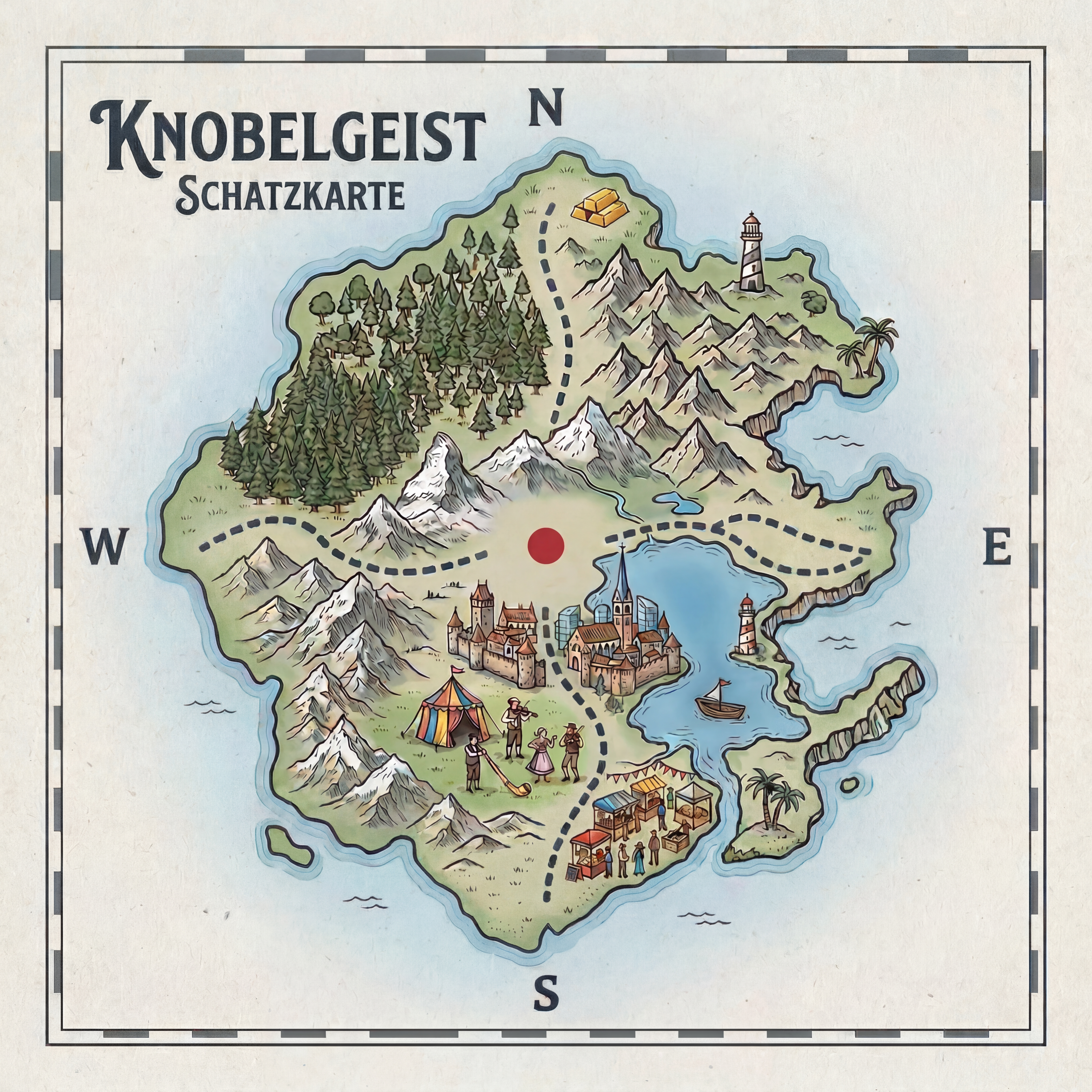 Knobelgeist Schatzkarte
